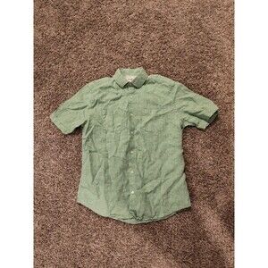 Baird McNutt Murano 100% Linen Shirt Men's Medium Light Green Button-Up Shirt